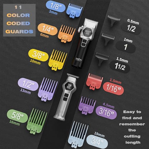 ANGFAN Professional Hair Clippers for Men - 8000RPM Brushless Motor