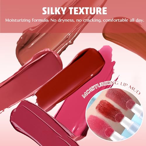 Cushion Lip Powder Cream, Matte lip cream, Velvet Finish, Highly Pigmented Color, Non-Drying, Moisturizing, Waterproof, Lightweight, Non-Fading Lipstick