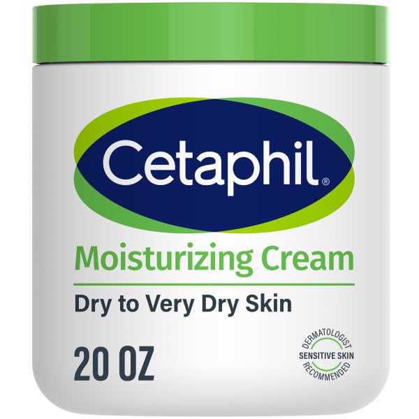 Cetaphil Body Moisturizer, Hydrating Moisturizing Cream for Dry to Very Dry, Sensitive Skin, NEW 20 oz, Fragrance Free, Non-Comedogenic, Non-Greasy