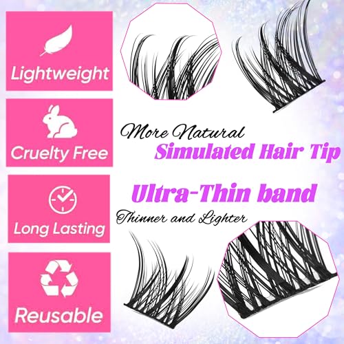 Manga Lash Clusters 8-16MM DIY Eyelash Extensions 140pcs