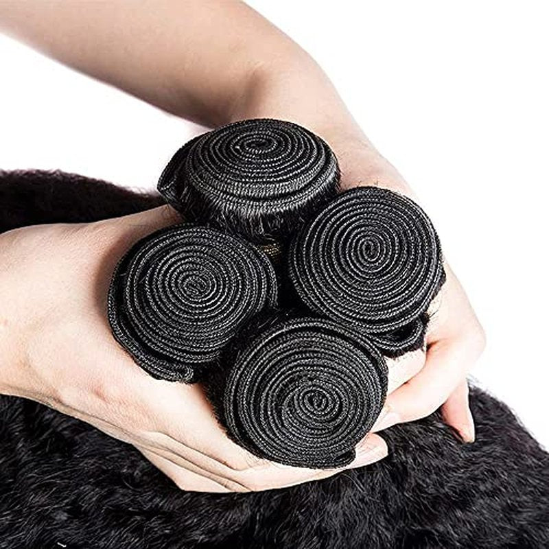#1B Yaki Straight Human Hair Bundles 26 28 30 Inch