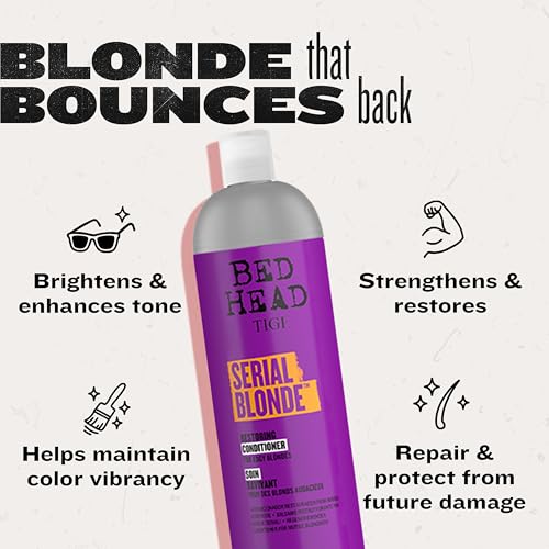 TIGI Bed Head Serial Blonde Restoring Shampoo & Conditioner Set - 25.36 fl oz (Pack of 2)