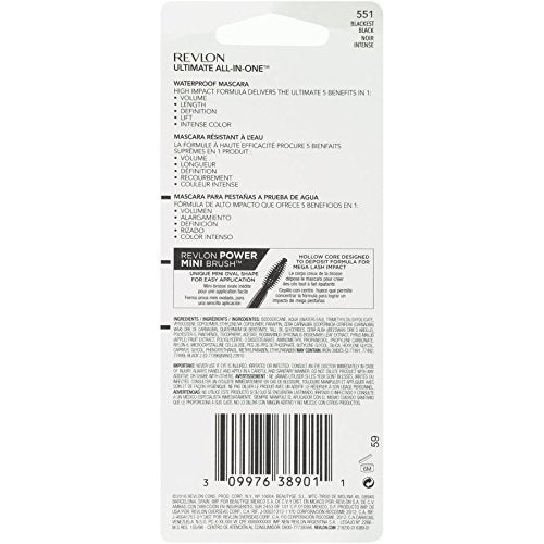 Revlon Volumizing Waterproof Mascara, Blackest Black