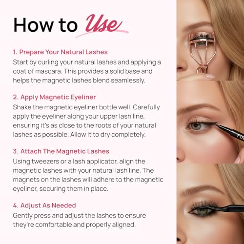 Full Out Glam LashMate Lash Applicator Tool - Precision Eyelash Tweezers for Magnetic Eylashes, Clusters, and Extensions - Soft-Touch Tips, Liner-Safe, Pinch-Free