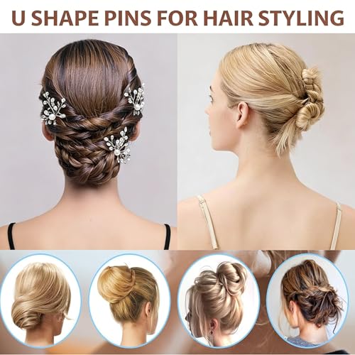 200 Pcs Silver Bobby Pins Set - Thick & U-Shaped Hairpins for All Hair Types