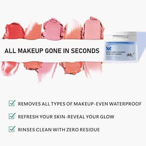 ddg Cleansing Balm,Makeup Remover Balm for Sensitive Skin,Vegan,All Natural Plant Oils,Nourish & Hydrate,Facial Cleanser for Heavy Makeup Removal(100ml/3.38fl.oz)