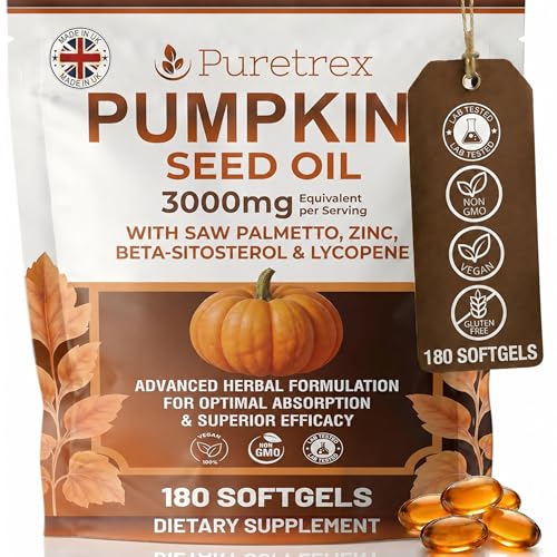 Pumpkin Seed Oil with Saw Palmetto 180 Softgels