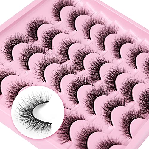 12MM Wispy Cat Eye Faux Mink Lashes - 16 Pairs