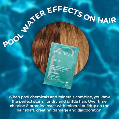 Malibu C Swimmers Wellness Remedy - Chlorine Hair Treatment (3 Packets)