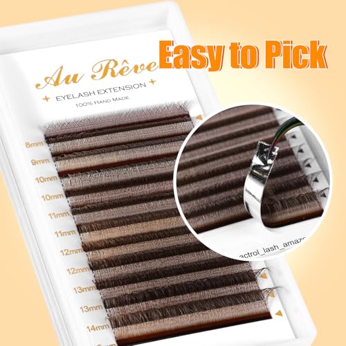 W Eyelash Extensions D Curl 0.07mm 8-15mm Premade Fans Lashes
