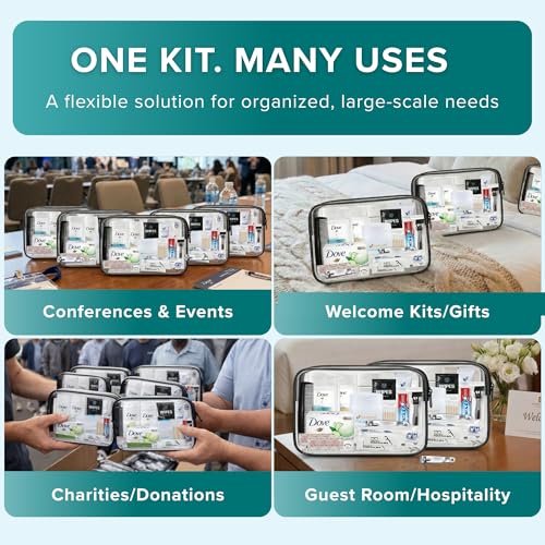 5 Pack Travel Hygiene Kits – 20-Piece Toiletries