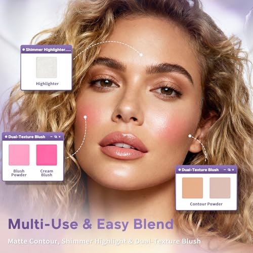 Glam Code All-in-One Makeup Palette with Mirror - Travel Size