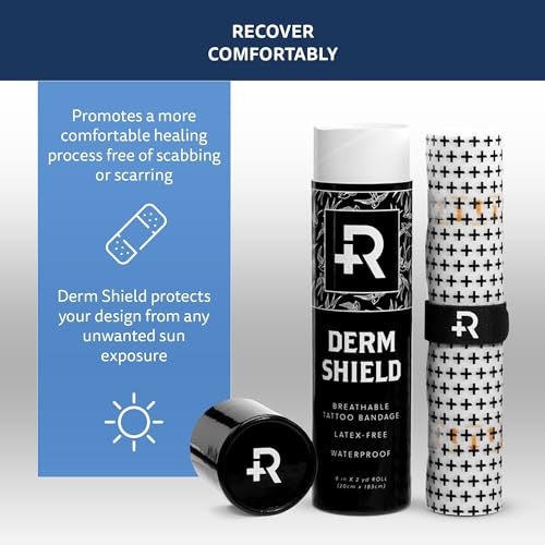 Waterproof Tattoo Aftercare Bandage - Latex-Free Healing Patch