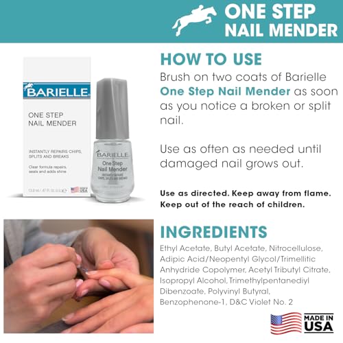 Barielle One-Step Nail Mender Treatment for Split & Damaged Nails (0.47 oz)