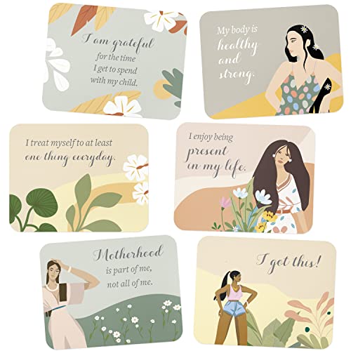 Lulu & You New Mom Affirmation Cards - Gifts for New Moms, New Mama Affirmations - New Mom Essentials Set, Affirmation Cards for Moms - 25 Empowering Postpartum Affirmation Cards