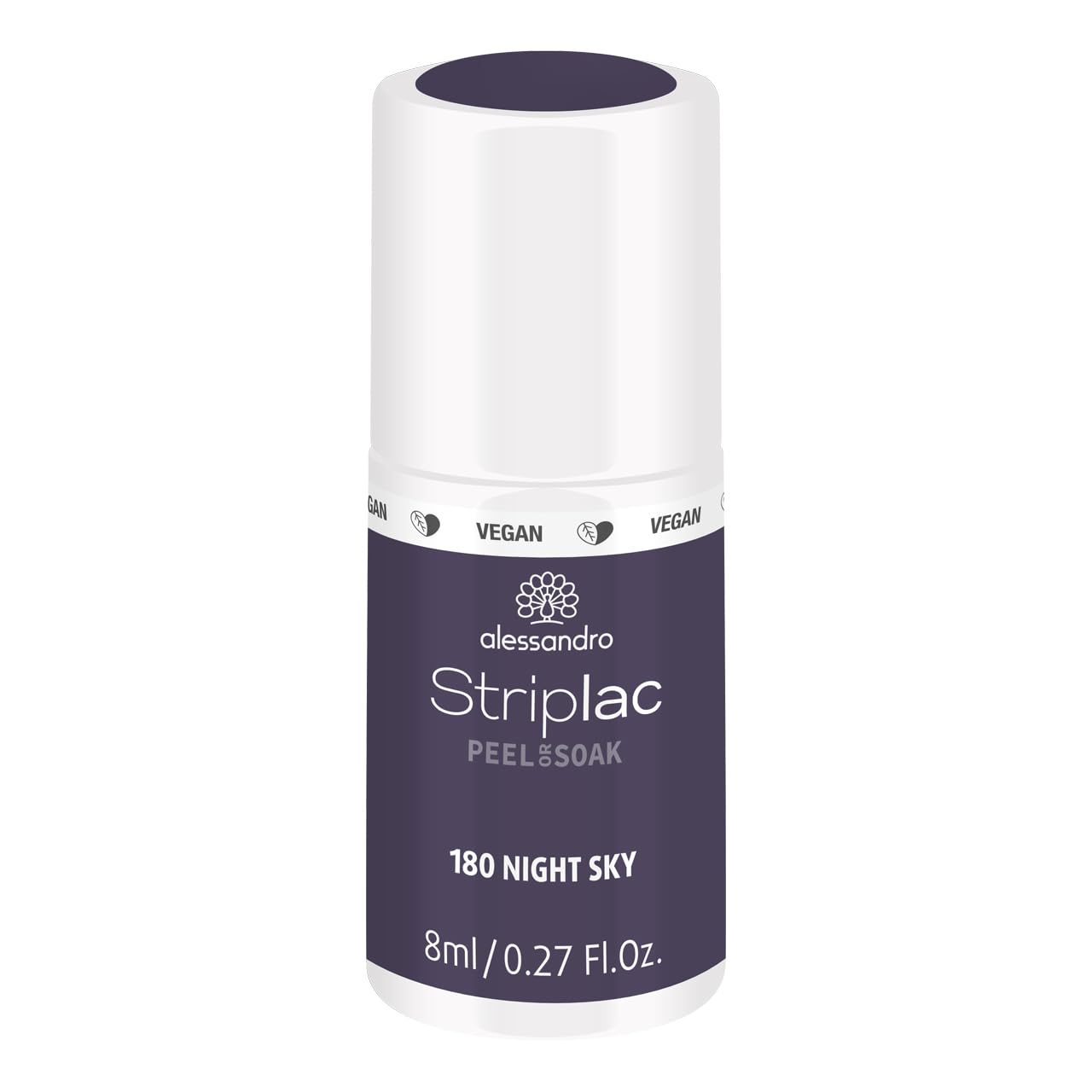 alessandro Striplac Peel or Soak Nail Polish -180 Night Sky for Women - 0.27 oz