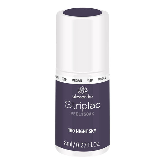 alessandro Striplac Peel or Soak Nail Polish -180 Night Sky for Women - 0.27 oz