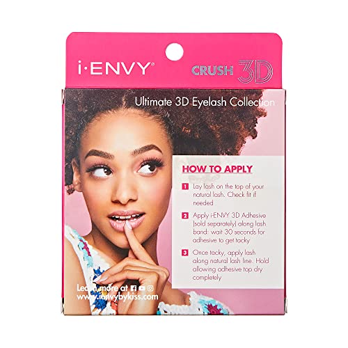 iEnvy False Eyelashes 3 Pairs Fluffy and Natural Multiangle and Volume Faux Mink Lashes (08)