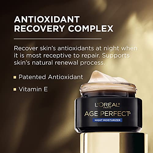 L'Oreal Paris Age Perfect Cell Renewal Anti-Aging, Anti-Wrinkle Night Moisturizer with Antioxidants 1.7 oz