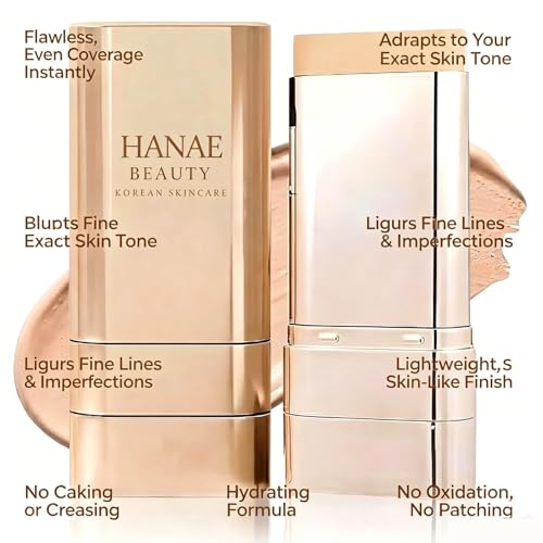Hanae Korean Foundation Stick with Brush - Full Coverage