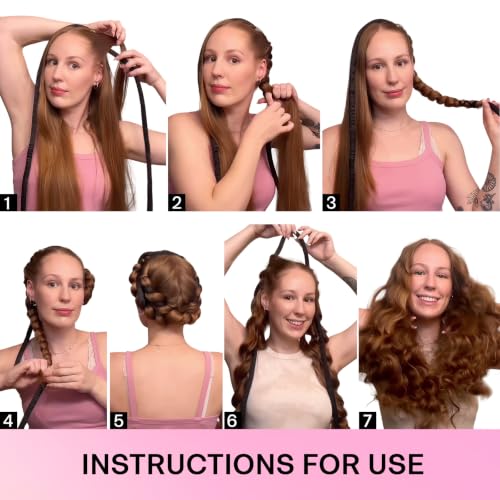 Lanzhire Heatless Curling Headband for Long Hair - No Heat Sleep-In Curler