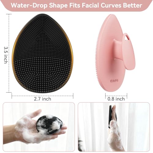 Silicone Face Scrubber Brush - Gentle Exfoliating Cleanser