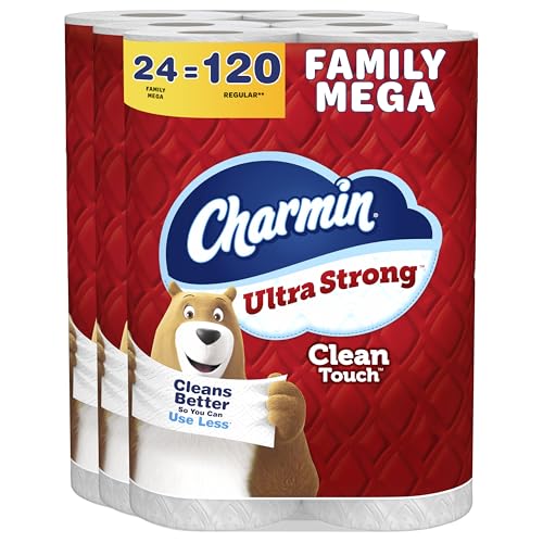 Charmin Ultra Strong Clean Touch Toilet Paper - 24 Family Mega Rolls