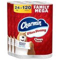 Charmin Ultra Strong Clean Touch Toilet Paper - 24 Family Mega Rolls