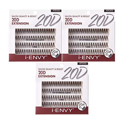 i•ENVY 20D Extension Cluster Lashes Long 3 Pack