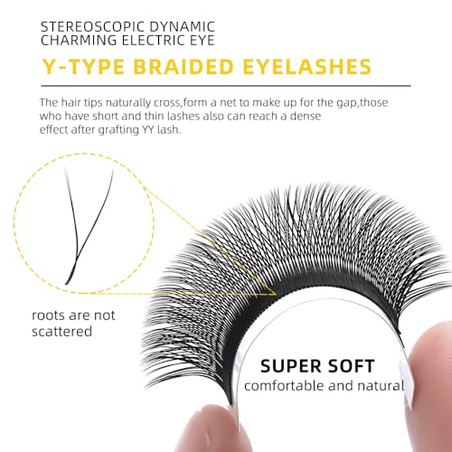YELIX Classic YY Lash Extensions B/C/CC/D Curl 8-15mm Mixed