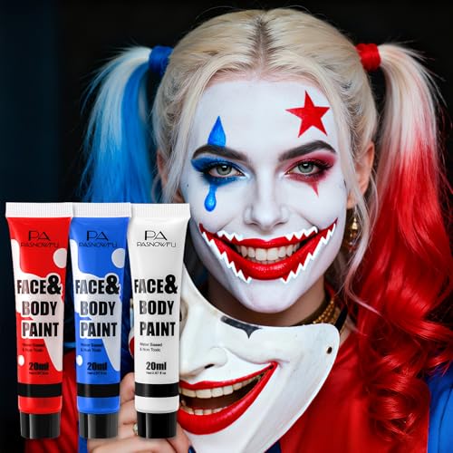 Red White Blue Face Paint Kit – Professional Halloween Makeup