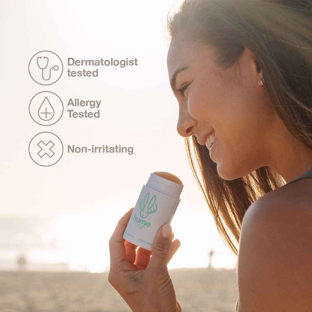 Hume Supernatural Probiotic Roll‑On Deodorant, Aluminum‑Free & Plant‑Based, Gentle on Sensitive Skin, Quick‑Drying, Long‑Lasting Sweat & Odour Protection for Teens & Adults Desert Bloom - 2-Pack