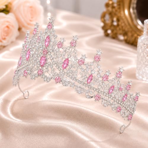 Queen Crown Rhinestone Tiara for Women - Bridal & Party Accessory