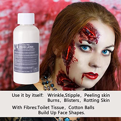 Go Ho Liquid Latex SFX Makeup 2oz - Halloween Zombie