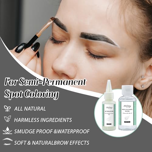 InkForge Henna Eyebrow Color Kit - Waterproof, Natural Look