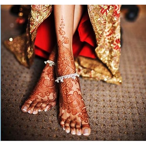 8 Sheets Temporary Tattoo Stickers Red Brown Fake Tattoo Lace Floral Temporary Waterproof Body Art Long Lasting Stickers Beach Festivals Wedding Party Decorations