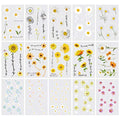 Temporary Tattoo Stickers for Women - 15 Sheets Daisy Flower Design