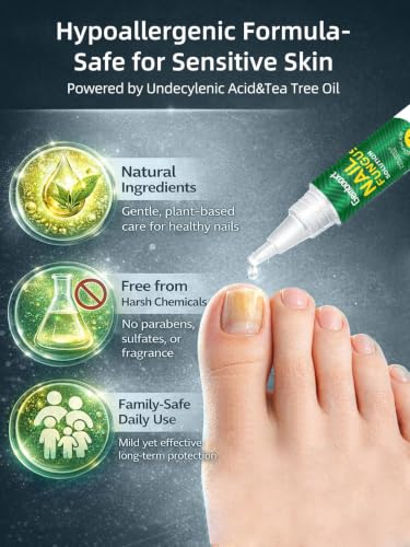 Gembooxt Toenail Fungus Treatment Pen with Tea Tree Oil & Undecylenic Acid