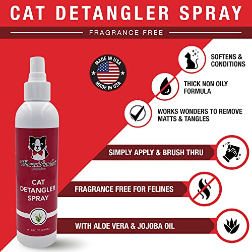 Warren London Cat Detangler Spray - Unscented Leave-in Conditioner 8 oz