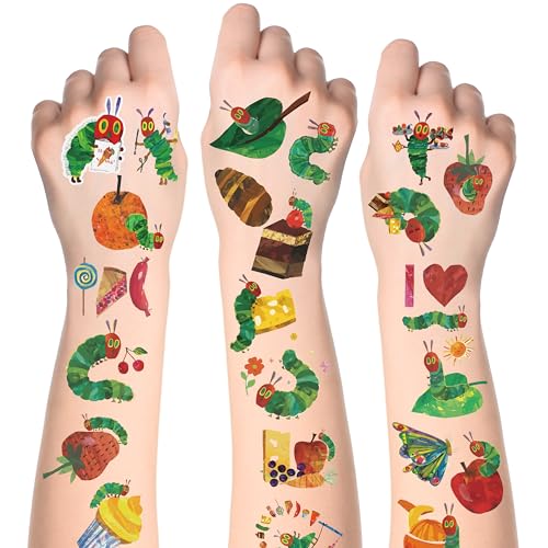 Hungry Insects Temporary Tattoos - 144 Pieces Kids Stickers