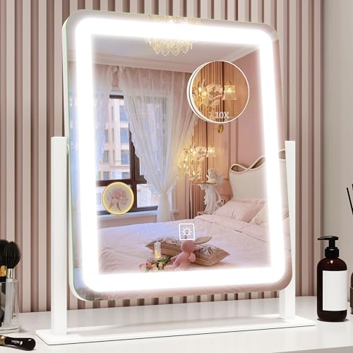 ROLOVE LED Vanity Mirror 12.6x15 with Touch Dimming