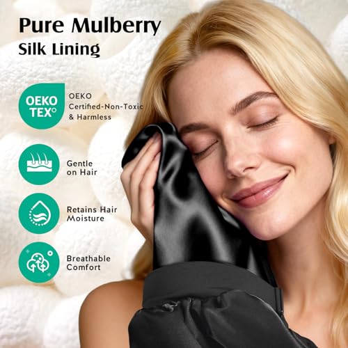 Mulberry Silk Bonnet Sleep Cap with Adjustable Band