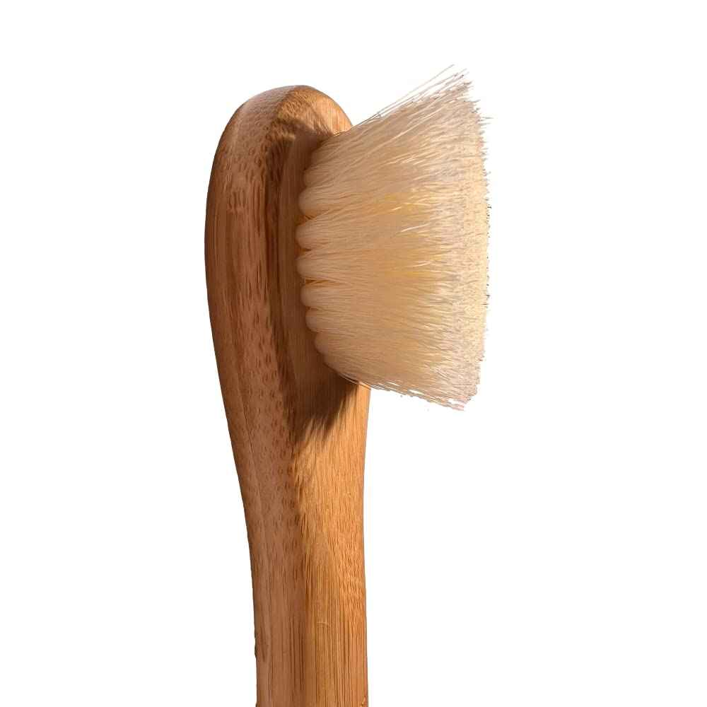 Dry Brushing Body Brush Set - Get Rid of Dry Skin and Achieve Healthy, Beautiful Skin Naturally - Massaging Body Brush & Long Handle Back Brush+Face Brush-Bundle