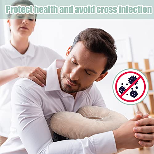 Jecery 300 Pcs Disposable Face Cradle Covers, Soft Fitted Headrest Neck Pillow Covers for Massage Tables, Chairs Beauty Salon Spa