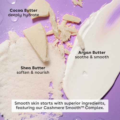 eos Cashmere Lip Butter - Vanilla Cashmere, Plumping Peptides, Smoothing, eos Lip Butter, Shea Butter, Lip Mask, Lip Moisturizer, Soft Lips, 0.35 fl oz