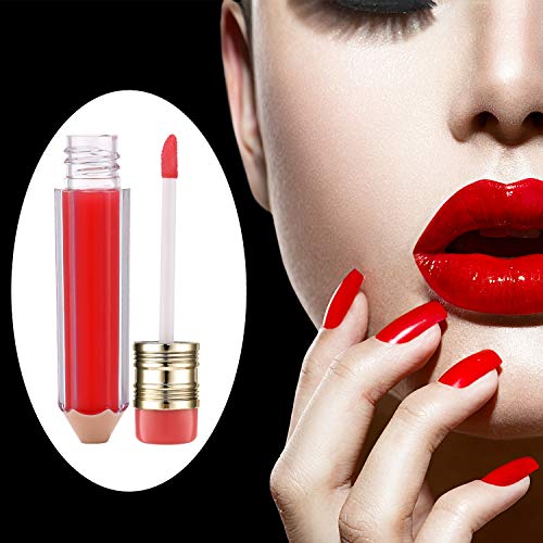 Maitys 28 Pieces Transparent Empty Lip Gloss Tube Containers Include 24 Pencil and Candy Shaped Oil Bottles Ice Cream Funny Light Bulb Balm Tube, 4 Plastic Syringe for Women Girls DIY