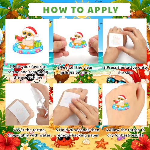 Christmas Temporary Tattoos – 100+ Waterproof Xmas in July Designs