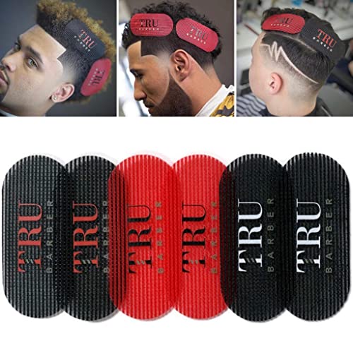 TRU BARBER Hair Grippers Bundle Pack of 6 - Red, Black & More for Men & Women