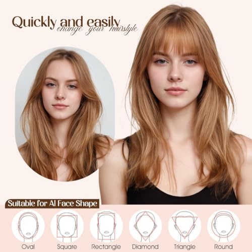 Clip-In Bangs Human Hair Dark Brown Curtain Fringe