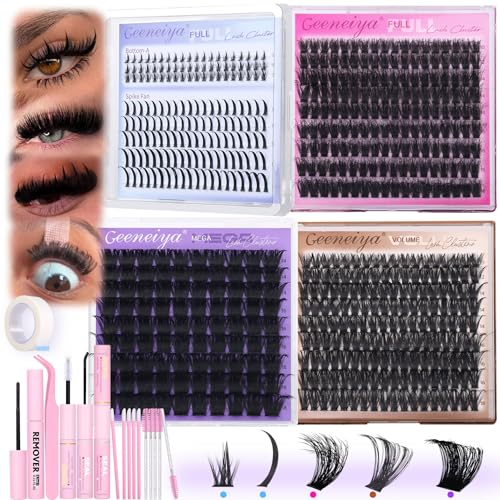 Geeneiya Exhaust Kit-F Lash Clusters Kit with Bond, Seal, Remover & Tools for DIY & Professional Use